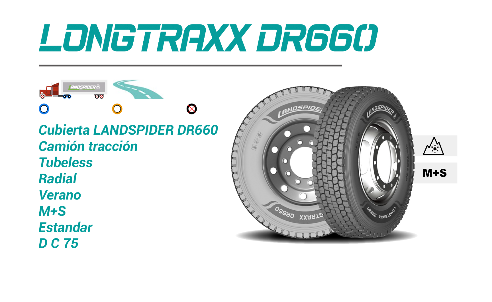 Neumático Landspider DR660